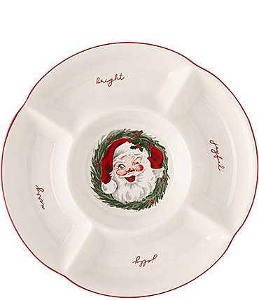 Image of Mud Pie Vintage Santa 5-Section Server