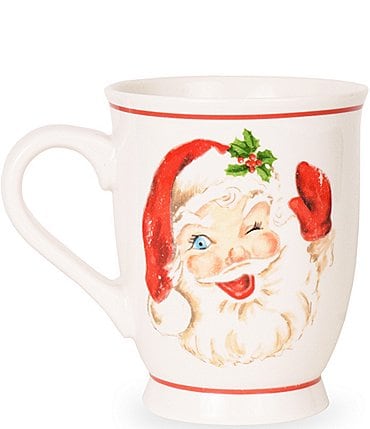 Image of Mud Pie Vintage Santa Mug