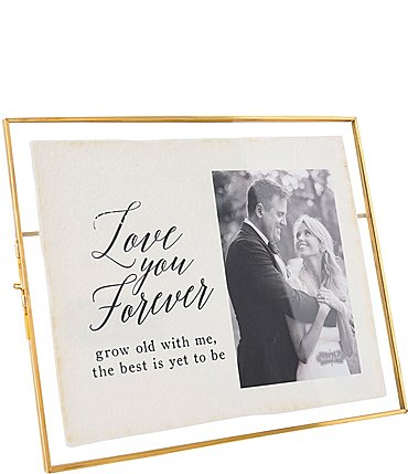 Image of Mud Pie Wedding Collection Love You Brass Frame, 4x6