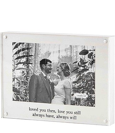 Image of Mud Pie Wedding Loved You Then Acrylic Block Frame