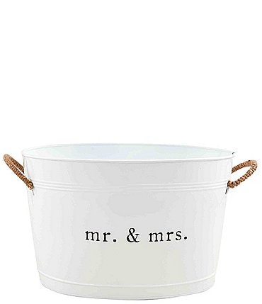Image of Mud Pie Wedding Mr & Mrs Party Tub