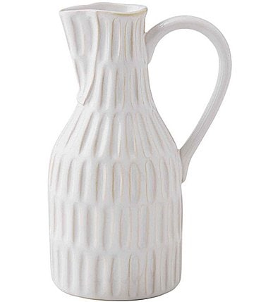 Image of Mud Pie White House Collection Textured Jug Bud Large Vase