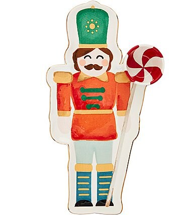 Image of Mud Pie Winter Wonderland Nutcracker Figural Chip and Dip