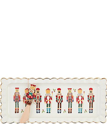 Image of Mud Pie Winter Wonderland Nutcracker Hostess Set