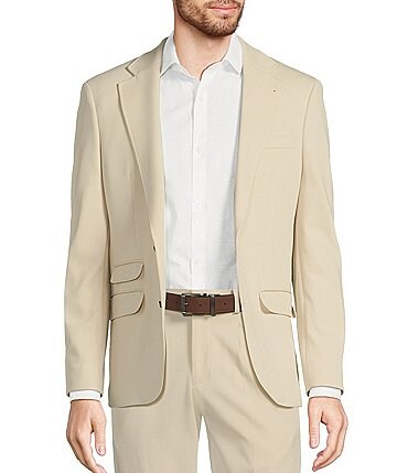 Image of Murano Slim Fit Solid Textured Knit Blazer
