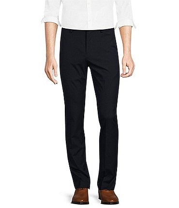 Image of Murano Wardrobe Essentials Evan Extra Slim Fit TekFit Waistband Suit Separates Flat Front Dress Pants