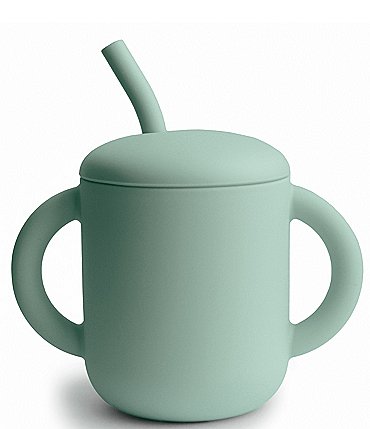 Image of Mushie Silicone Training Cup + Straw