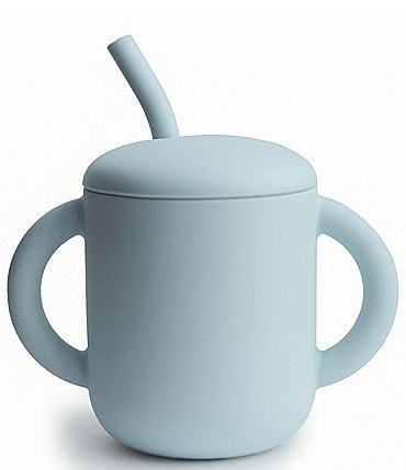 Image of Mushie Silicone Training Cup + Straw