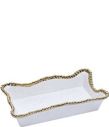 Image of Pampa Bay Golden Salerno Porcelain Napkin / Guest Towel Holder