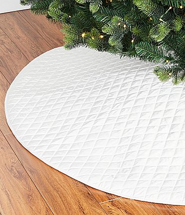 Image of Southern Living Quilted Velvet Tree Skirt