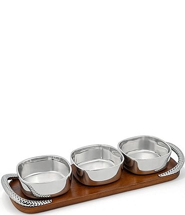 Image of Nambe Braid Condiment Trio