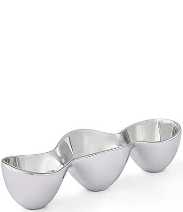 Image of Nambe Triple Condiment Server