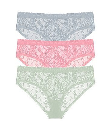 Image of Natori Bliss Allure One-Size Lace Girl Brief 3-Pack