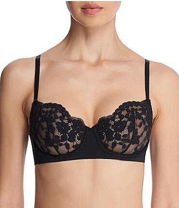 Image of Natori Plush Lace Romance Unlined Balconette Bra