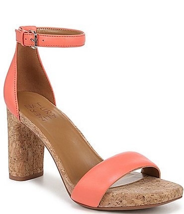 Image of Naturalizer Joy Cork Ankle Strap Dress Sandals