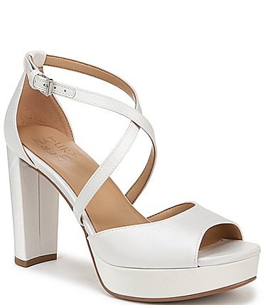 Image of Naturalizer Melody Satin Platform Dress Sandals