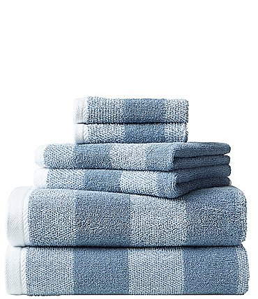Image of Nautica Oak Lake Moonmist Blue 6-Piece Bath Towel Set