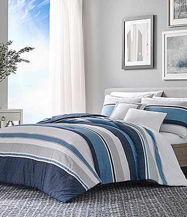 Image of Nautica Westport Navy Comforter & Pillow Set