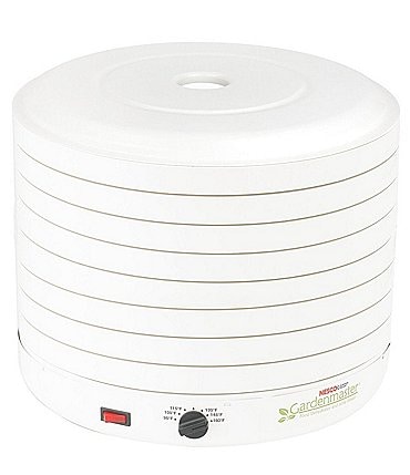 Image of Nesco Gardenmaster 8-Tray White Expandable Food Dehydrator with Recipe Book
