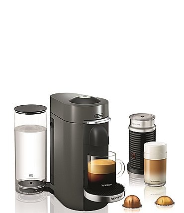 Image of Nespresso Vertuo Plus Deluxe Coffee & Espresso Machine by De'Longhi with Aerocinno, Titan