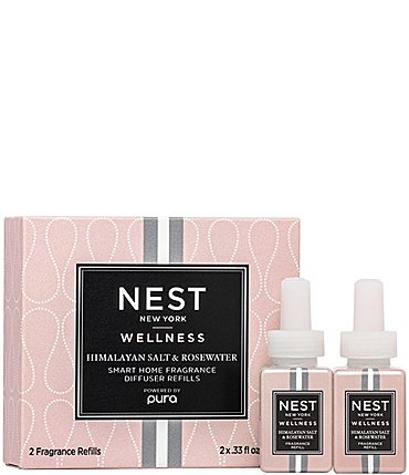 Image of NEST New York Himalayan Salt & Rosewater Refill Duo for NEST x Pura Smart Home Fragrance Diffuser- Smart Vials