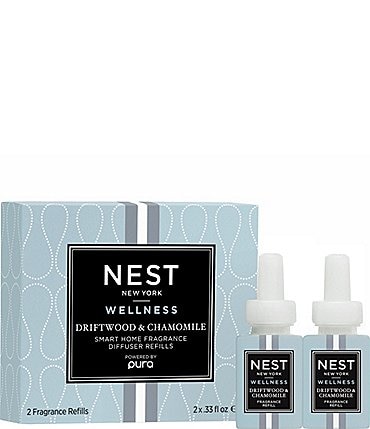 Image of NEST New York Pura Refill Driftwood & Chamomile Refill Duo for NEST x Pura Smart Home Fragrance Diffuser- Smart Vials