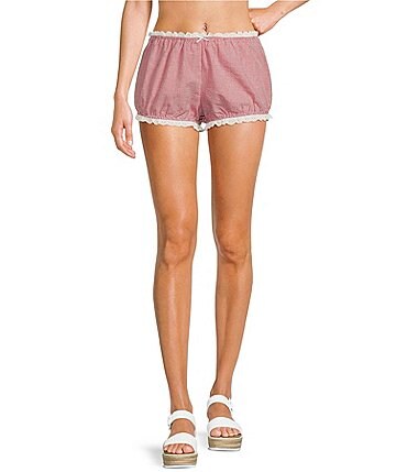 Image of NIA Justine Pull-On Gingham Coordinating Micro Bloomer Shorts
