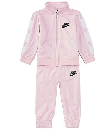 Image of Nike Baby Boys 12-24 Months Logo-Taping Track Jacket & Jogger Pant 2-Piece Set