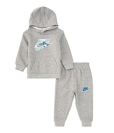 Image of Nike Baby Boys 12-24 Months Long Sleeve Camo Futura Fleece Pullover Hoodie and Joggers Set