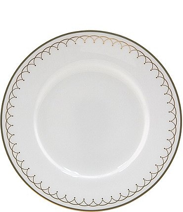Image of Nikko Lattice Gold Scalloped Bone China Bread & Butter Plate