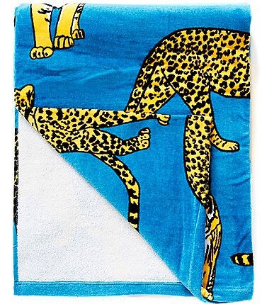 Image of Noble Excellence  Outdoor Living Collection Big Cats Printed Beach Towel