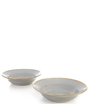 Image of Noble Excellence Astoria Collection Speckled Glazed Soup Bowls, Set of 2