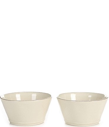 Image of Noble Excellence Astoria Collection Glazed Stoneware Fruit Bowls, Set of 2