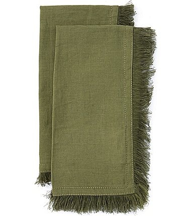 Image of Southern Living Fringe Napkins, Set of 2