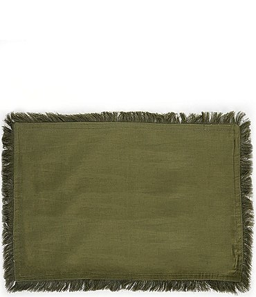 Image of Southern Living Fringe Placemats, Set of 2