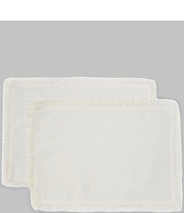 Image of Southern Living Fringe Placemats, Set of 2