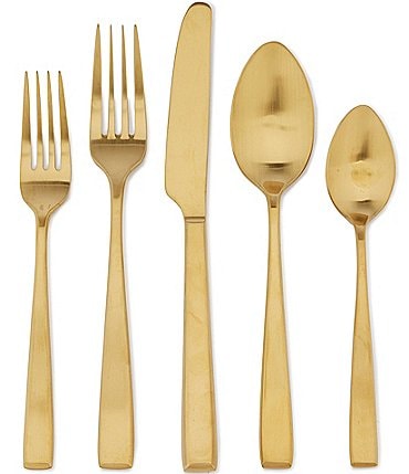 Image of Noble Excellence Nova PVD Stainless Steel 20-Piece Flatware Set