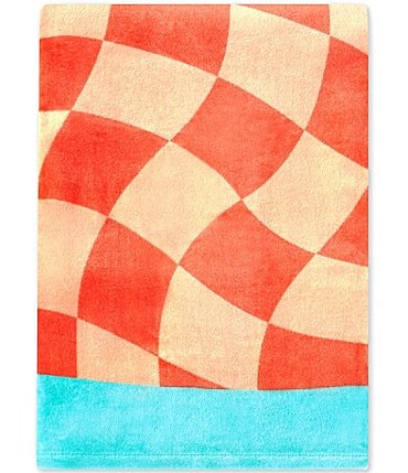 Image of Noble Excellence Outdoor Living Collection Wavy Check Beach Towel