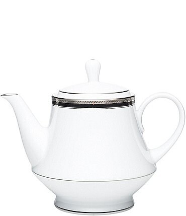Image of Noritake Austin Platinum Porcelain Tea Pot