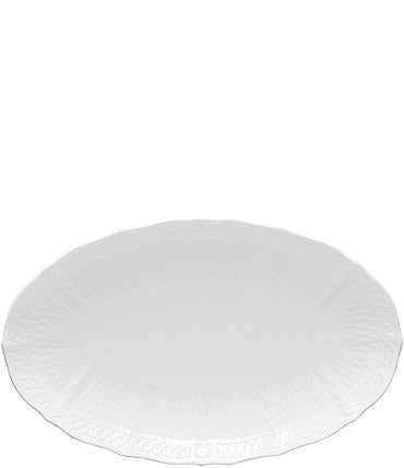 Image of Noritake Cher Blanc Oval Platter, 10.5"
