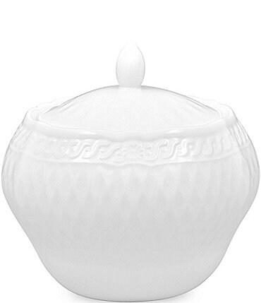 Image of Noritake Cher Blanc Sugar Bowl with Cover