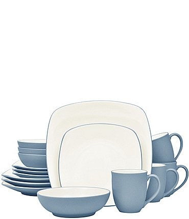 Image of Noritake Colorwave Clay Collection 16-Piece Square Set, Service For 4
