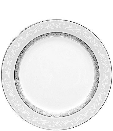 Image of Noritake Crestwood Etched Platinum Porcelain Accent Salad Plate
