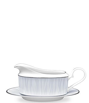 Image of Noritake Glacier Platinum Collection Gravy with Tray