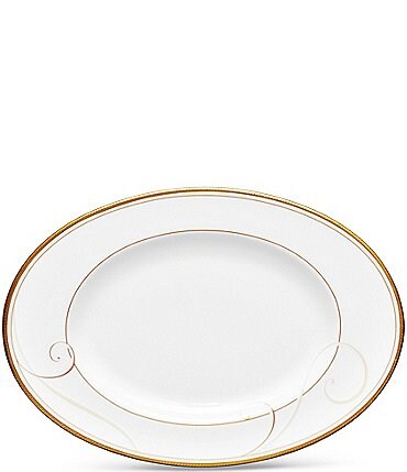 Image of Noritake Golden Wave Collection Butter/Relish Tray