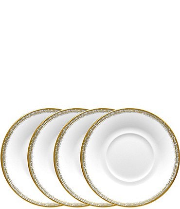 Image of Noritake Haku Collection Saucer Plates, Set of 4