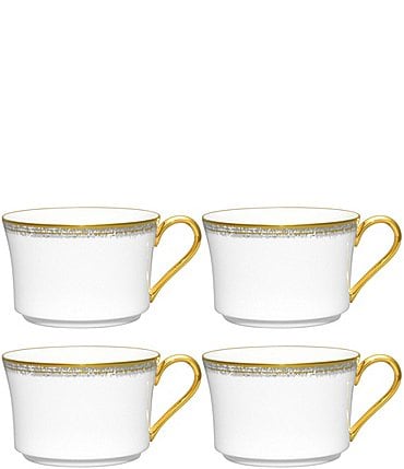 Image of Noritake Haku Collection Teacups, Set of 4