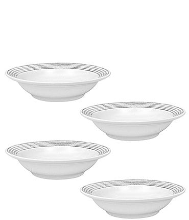 Image of Noritake Hammock Collection Striped Fruit Bowls, Set of 4