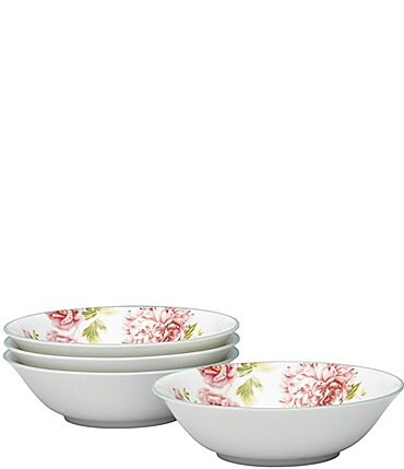 Image of Noritake Peony Pageant Collection Cereal Bowls, Set of 4