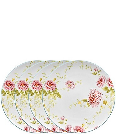 Image of Noritake Peony Pageant Collection Accent Plates, Set of 4